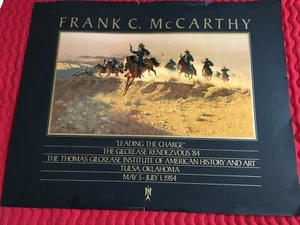 1984 Print- DAVID C. MCCARTHY "Leading the Charge" Gilcrease Institute-Tulsa, OK - Picture 1 of 11