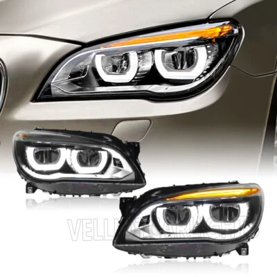 LED Headlights Tail Light For BMW F02 F01 2009-2012 Xenon HID Headlamp Foto 1 de 4