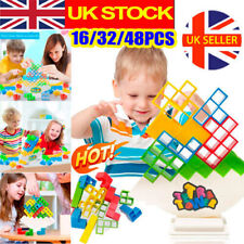 Tetra Tower Game Stacking Blocks Balance Puzzle Bricks Xmas Gift DIY Kids Toys ~