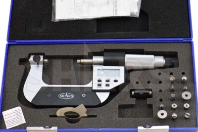 Shars 1-2" Universal Anvil Electronic Micrometer ±0.00008" New P] - Image 1 of 4
