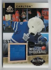 2022-23 SP Game-Used NHL All-Star Game Mascot Dodgeball Carlton the Bear 18/25