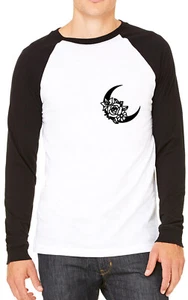 Camiseta de béisbol de bolsillo de bolsillo unisex con estampado floral lunar para hombre mujer - Imagen 1 de 1