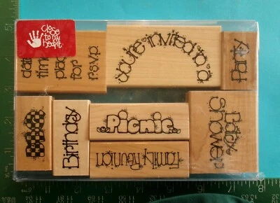 Juego de sellos de goma LETS GET TOGETHER CERCA DE MI CORAZÓN Foto 1 de 2