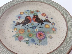 Purbeck Pottery Decorative Plate Robbins Bournemouth England Vintage 1980s - Picture 1 of 6