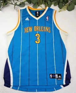 Adidas New Orleans Nola Chris Paul Men's Blue and Yellow Jersey 3 Kids Size XL - Picture 1 of 7