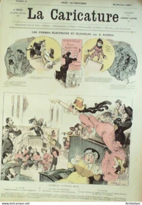 La Caricature 1880 n°   9 Femmes électrices éligibles Draner Robida Trick Négro - Imagen 1 de 4