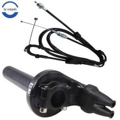For Yamaha YZ450F YFZ450 WR450F Throttle Cable + Twist Throttle Accelerator Grip - Image 1 of 4