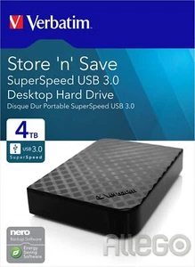Verbatim Festplatte 4TB USB3.0 extern 3,5" sw - Bild 1 von 1