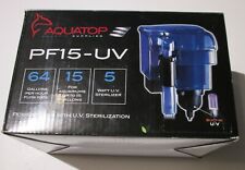 Aquatop PF15-UV Power Filter (HOB) With 5 W UV Sterilization 64 GPH