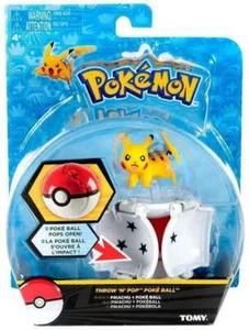 Pokemon Pikachu Throw N' Pop Poke Ball - Picture 1 of 1