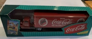 1996 ERTL COCA COLA DELIVERY Semi TRUCK Die Cast Metal Coin BANK NIB - Picture 1 of 5