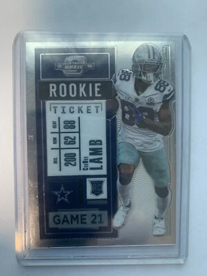 2020 Panini Contenders Optic - Rookie Ticket #65 CeeDee Lamb (RC) - Image 1 of 2