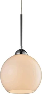 Elk Lighting Cassandra Single Light Mini Pendant W/Round Canopy & Globe Shade - Picture 1 of 5
