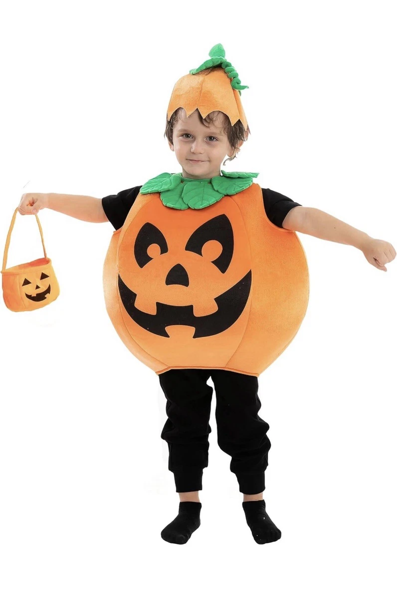 Rubie's Toddler Pumpkin Costume – Orange Pumpkin Tabard For Boys & Girls, Age 5-6 Years