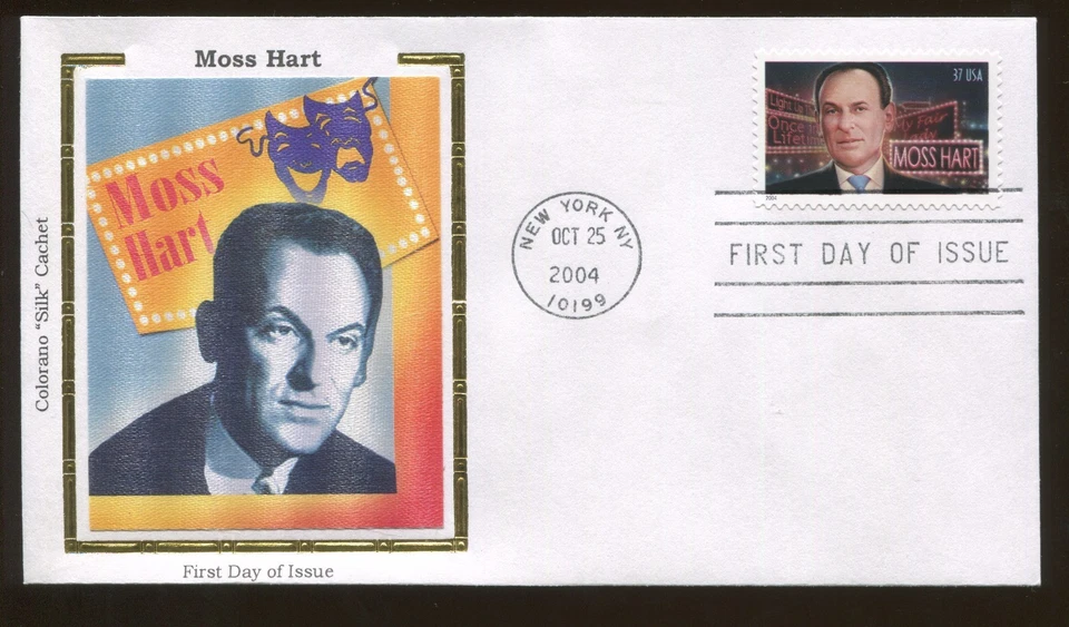 Colorano Silk Cachet Theater Director Moss Hart First Day Covers #3882 - Image 1 of 1