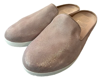Fitflop Mujer Superskate Gamuza Brillante Mula Slide Zapatos Planos Talla 8.5 Foto 1 de 4