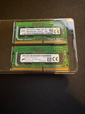 Hynix 16GB Total (2x8GB) 1Rx16 PC4-3200AA SODIMM HMAA1GS6CJR6N-XN RAM - Image 1 of 2
