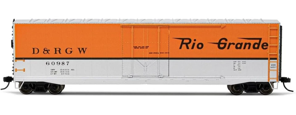 Rivarossi HR6583D HO Denver & Rio Grande Western 50' Plug-Door Boxcar 60987 - Image 1 of 1