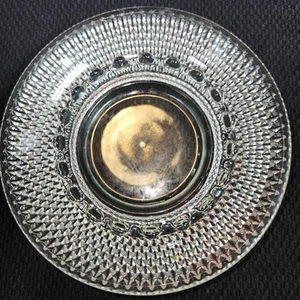 "Cenicero vintage transparente de vidrio burbuja Hobnail 6 1/2"" redondo MCM" - Imagen 1 de 5