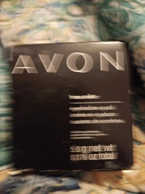 Avon True Color Eyeshadow Quad- Emerald  Cut, New On Box - Discontinued  - Image 1 of 3