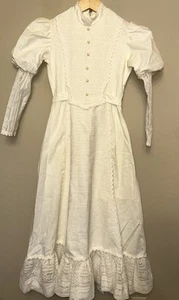 Vintage prairie dress maxi DORISSA OF MIAMI GIRLS SIZE 8 Similar To Gunne Sax - Picture 1 of 12
