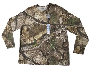 Realtree Men's Edge Camo Lightweight Performance Long Sleeve Tee Size 2XL(50-52) - Picture 1 of 4