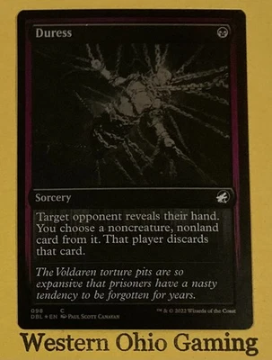 Magic The Gathering Innistrad: Double Feature Duress #098 Foil MTG TCG - Image 1 of 2