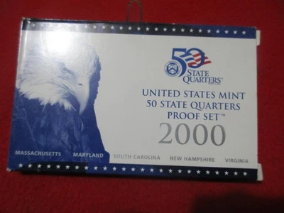 2000-S US Mint 50 State Quarters Proof Set. CLAD Ultra Cameos.          #MF-5105 - Image 1 of 3