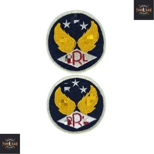 2 Pezzi Toppe Ricamate Stile Ali Marina - Distintivi da Cucire 2,5" per Berretto Giacca - Foto 1 di 6