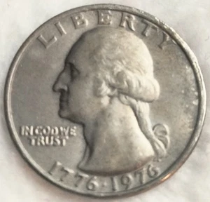 1976 Bicentennial Quarter - 1776-1976 - ohne Münzzeichen - Drummer Boy - zirkuliert - Bild 1 von 8