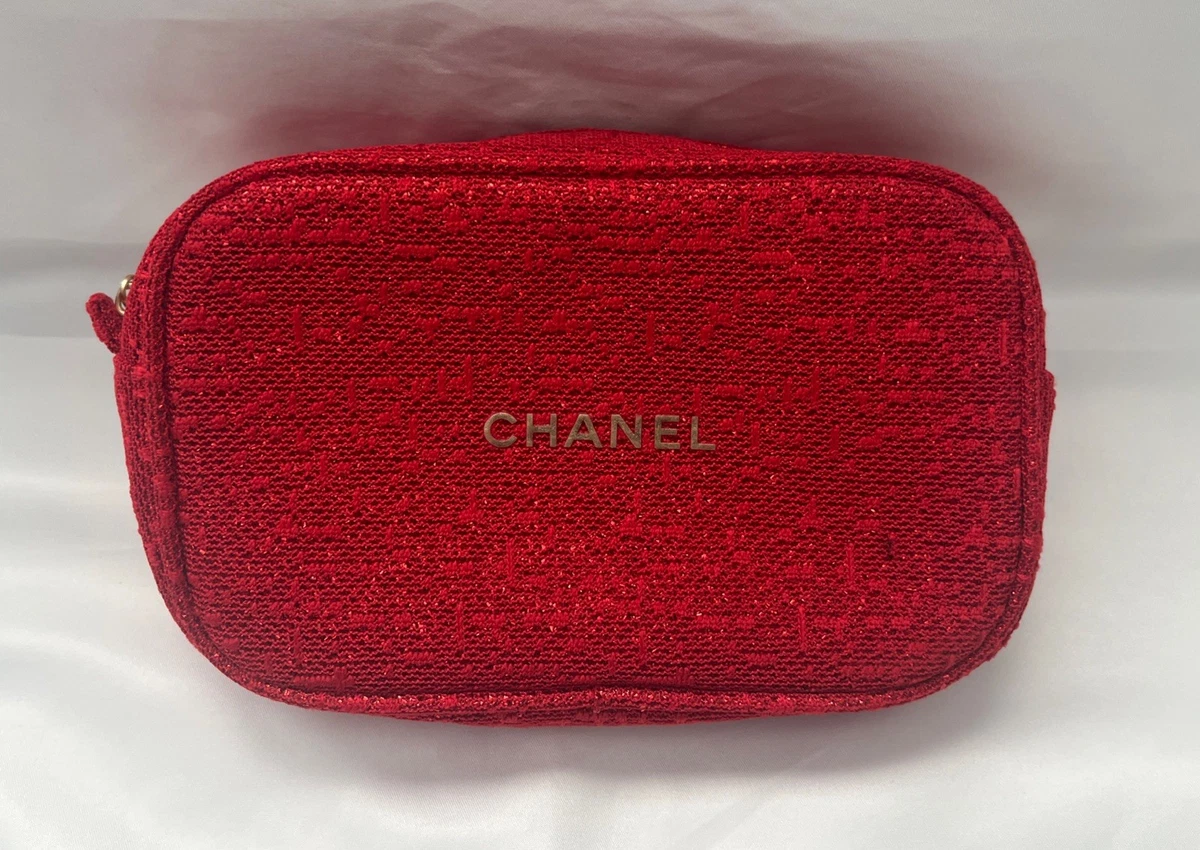 香奈儿红色化妆包| eBay