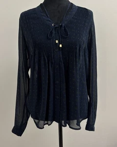 Michael Kors Blue Blouse Size Small - Picture 1 of 9
