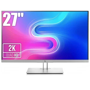 BEZRAMKOWY MONITOR LED HP ELITEDISPLAY E273Q 27” IPS 2K WQHD 2560x1440 DP - Zdjęcie 1 z 8