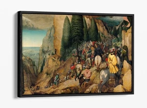 CONVERSION OF PAUL, PIETER BRUEGEL- FLOAT EFFECT FRAMED CANVAS ART PRINT - Picture 1 of 12