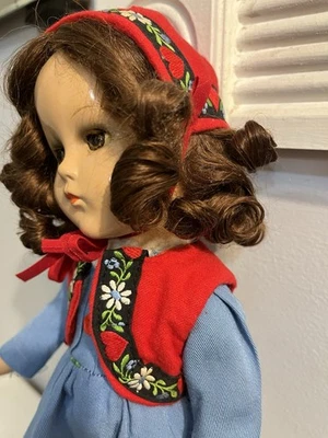 Muñeca de patinaje sobre ruedas composición marca Arranbee (R&B) talla 14"" Foto 1 de 4