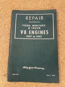 Manual de reparación - Motores Ford, Mercury y Truck V8 1937 - 1946 - Motor Ford, 1945 - Imagen 1 de 13