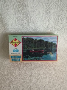 Paragon Fisherman's Paradise 1000 PC Jigsaw Puzzle VTG Diamond Lock UEC Sealed - Picture 1 of 8