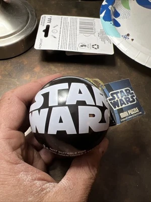 Disney Star Wars Christmas Ornament Mini Ball Puzzle 50pcs Darth Vadar New 2012 - Image 1 of 4
