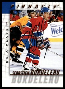 1997-98 Pinnacle Be a Player Autographs Sebastien Bordeleau Auto Montreal
