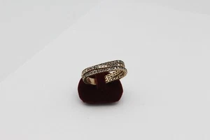 Recarlo Designer Ring 18k Gelbgold 73 Saphir & 14 Brillanten ca. 0,14ct. 6,25g - Picture 1 of 5
