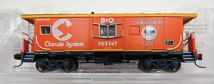 NEW N SCALE BLUFORD SHOPS CHESSIE B&O "HANDLE WITH CARE" PH.4 BAY WINDOW CABOOSE - Picture 1 of 2
