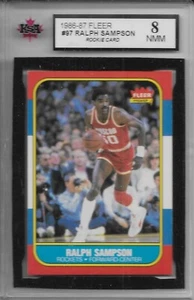 1986-87 FLEER BASKETBALL RC Ralph Sampson #97 KSA 8 NMM Houston Rockets - Picture 1 of 2