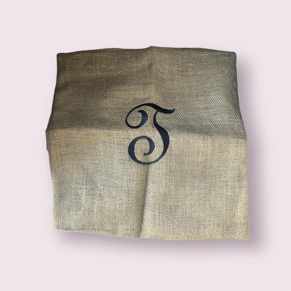 Funda Almohada Monograma T Arpillera Tamaño Estándar Foto 1 de 1