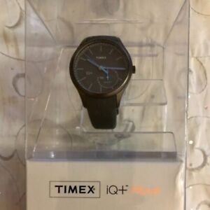 Timex Men's TW2P94900 IQ+ Move Activity Tracker 41mm Black Dial Watch