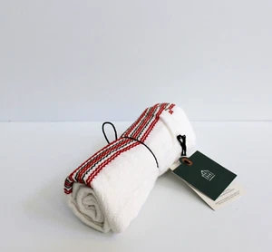 Hearth & Hand with Magnolia Christmas Stripe Flour Sack Kitchen Towel Red/White - Picture 1 of 4