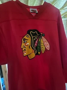 K1 sportswear Chicago Blackhawks Red Jersey Hockey Sweatshirt - Picture 1 of 7
