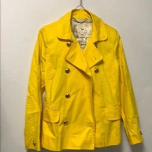 J.CREW SPRING YELLOW JACKET GOLD BUTTON SIZE 8 - Bild 1 von 8