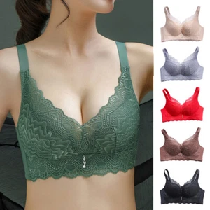 Frauen Gepolsterter Soft Spitze Drahtlose Bh Φ Extreme Unterstützung Push- ' - Bild 1 von 27