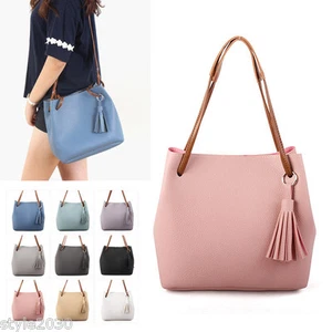 NEW Women Shoulder Bag Tote Messenger CrossBody Faux Leather Purse Handbag - Picture 1 of 14