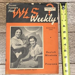 Gladstone, MI Flannery Sister History 1935 WLS Weekly Magazine Hillbilly Music - Picture 1 of 12